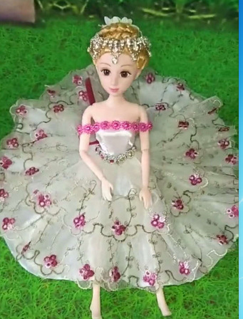 网布蕾丝刺绣段染线异形线螺旋花边服装饰品芭比娃娃辅料现货9CM产品图