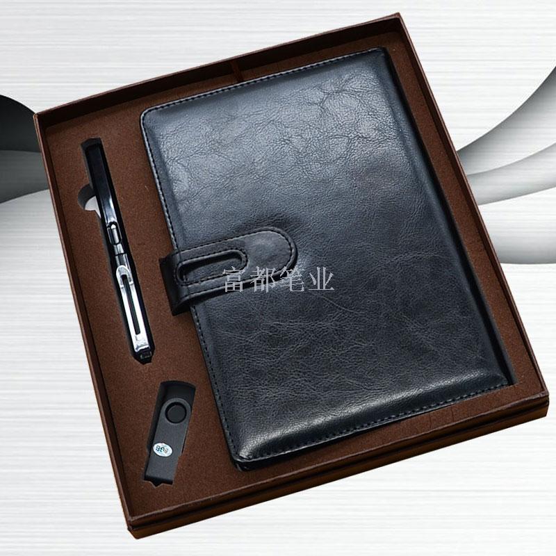 Creative and fashionable USB flash drive gift set customization company LOGO USB with signature pen and notebook set gift Application Scenario