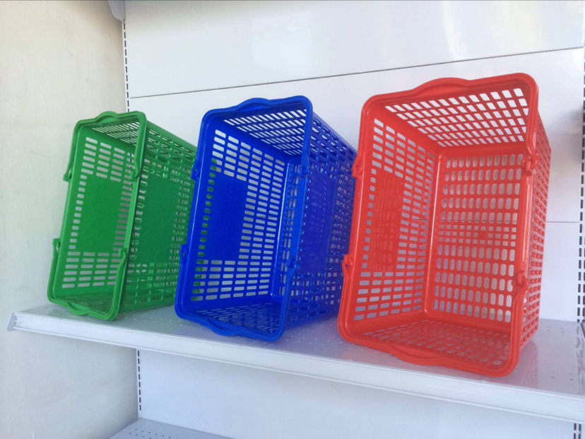 Supermarket shopping basket hand basket plastic grocery basket household large snack bar mini convenience store