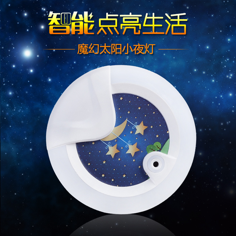 Anion small night light creative socket small night light intelligent light control sensor bedside night light Application Scenario