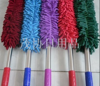 Chenille brushes the car mop with microfiber dusting