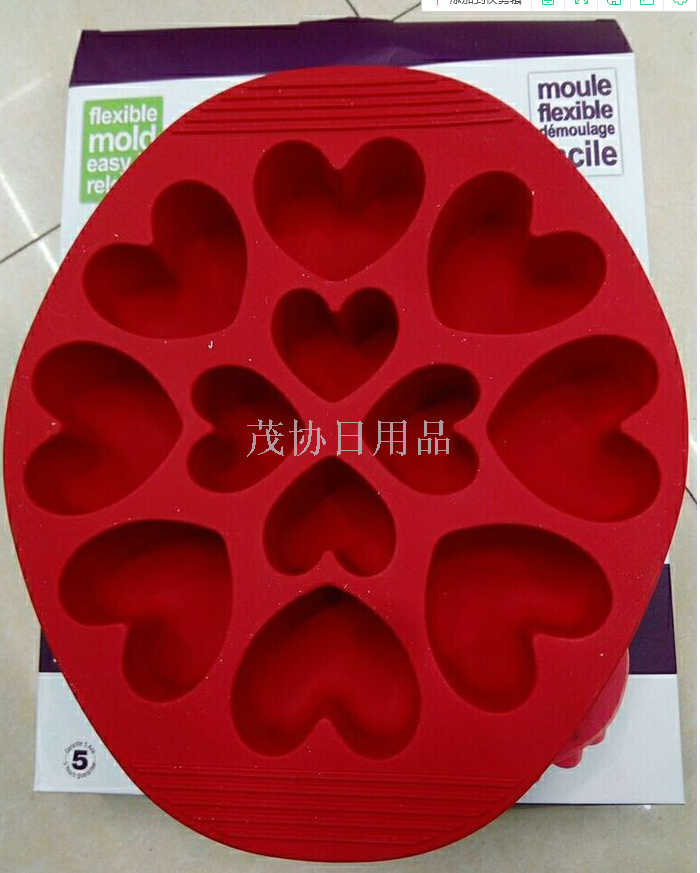 Creative wholesale baking mold flower chocolate mold silicone cake mold 4 Love hand soap mold ice lattice mold only for foreign trade export only for foreign trade export