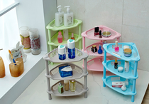 Triple plastic shelf bathroom bathroom triangle rack Bathroom kitchen rack corner rack