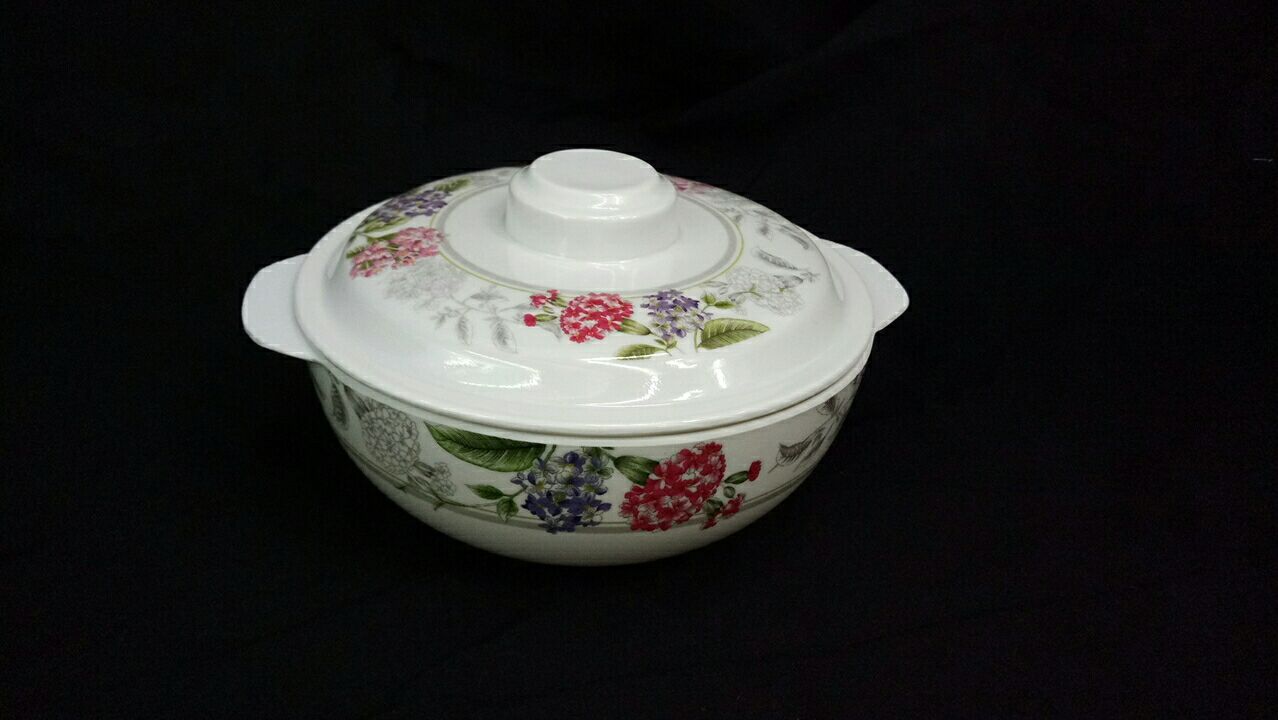 6.2 inches double ear covered bowl 1801