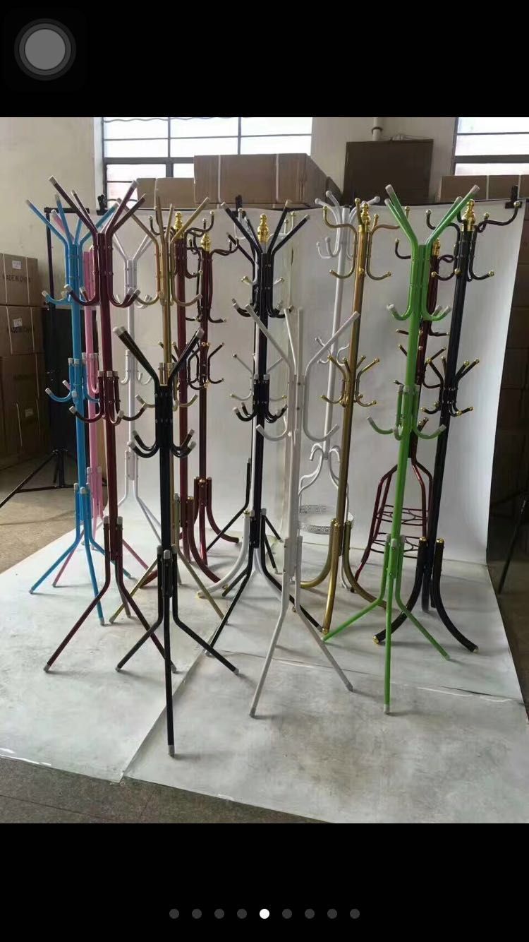 铁管烤漆简易实用型随意衣帽架 卧室收纳衣架产品图