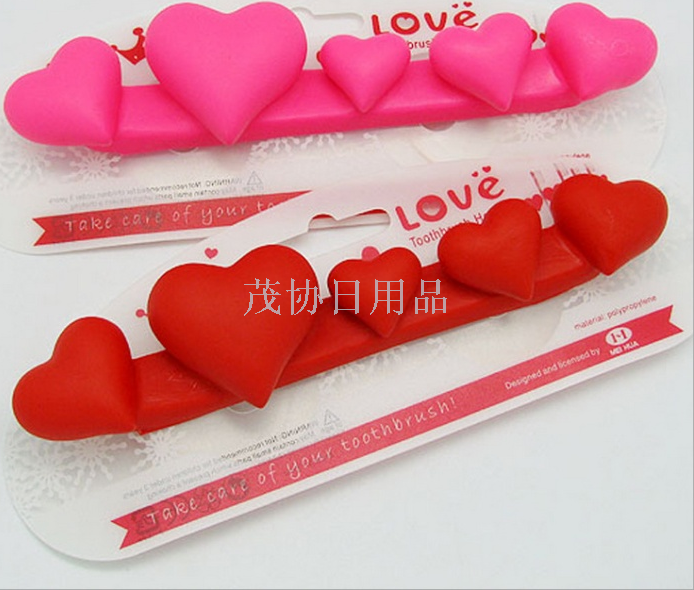 Five heart toothbrush holder Love toothbrush holder