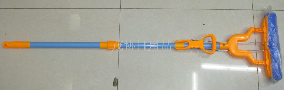 铁杆伸缩胶棉折叠拖把