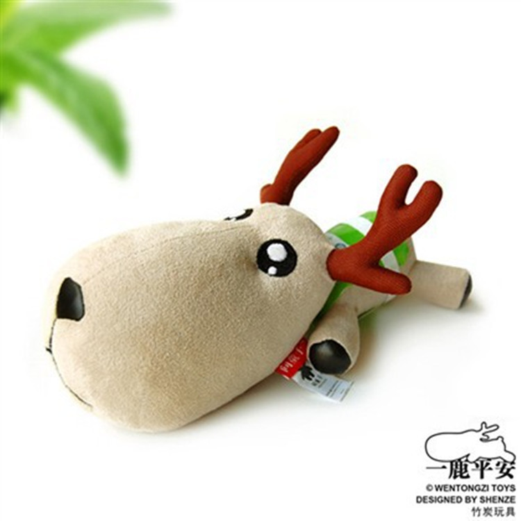 一路平安汽车用竹炭玩具包 小鹿汽车用品批发