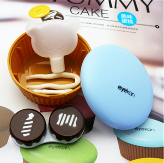 Independently designed a new and delicious cake-style contact lens case and color contact box Specification image