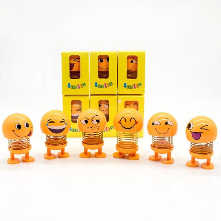 Spring shaking head dolls, cartoon ornaments, car emoticons, car ornaments, interior decoration items, Douyin same style details Picture