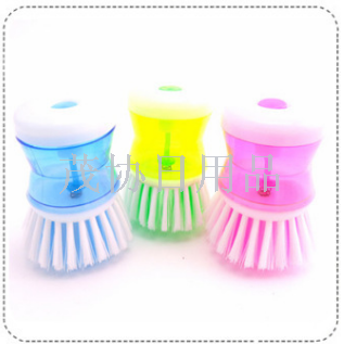 Plastic hydraulic washing pot brush multi - color random kitchen small tools wholesale creative home wholesale special