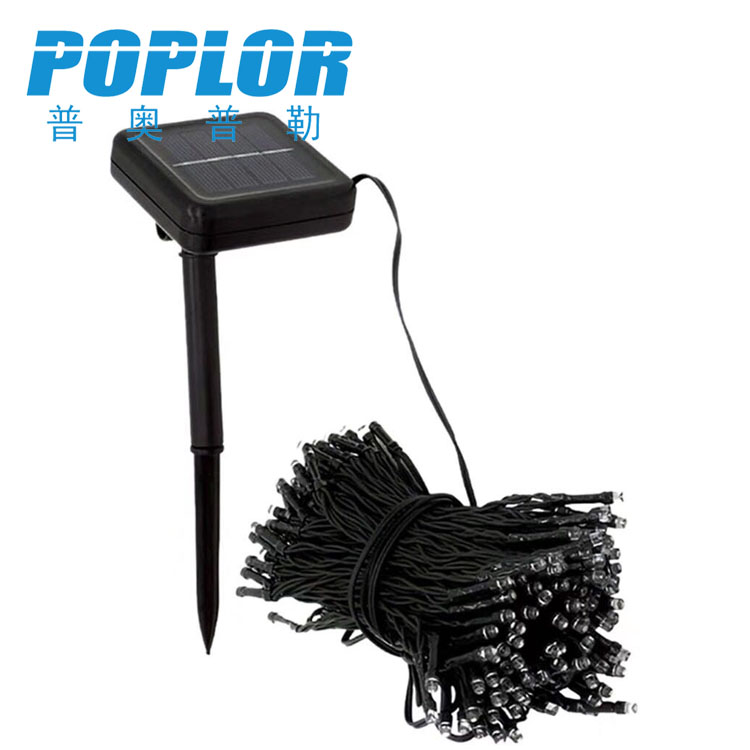 LED太阳能灯串 10米100灯树木绿化草坪装饰小彩灯 圣诞节日氛围灯