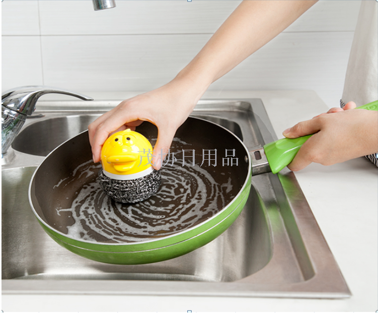 Cartoon pot brush Kitchen cleaning brush Cartoon animal cleaning brush Cartoon animal pot brush