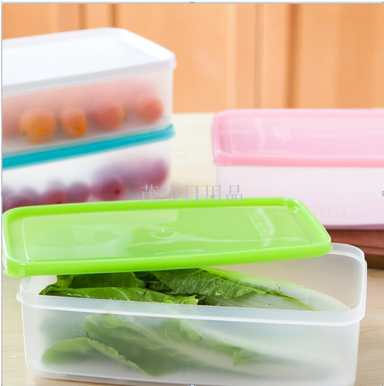 Stackable refrigerator drain crisper refrigerator storage box Kitchen gadgets