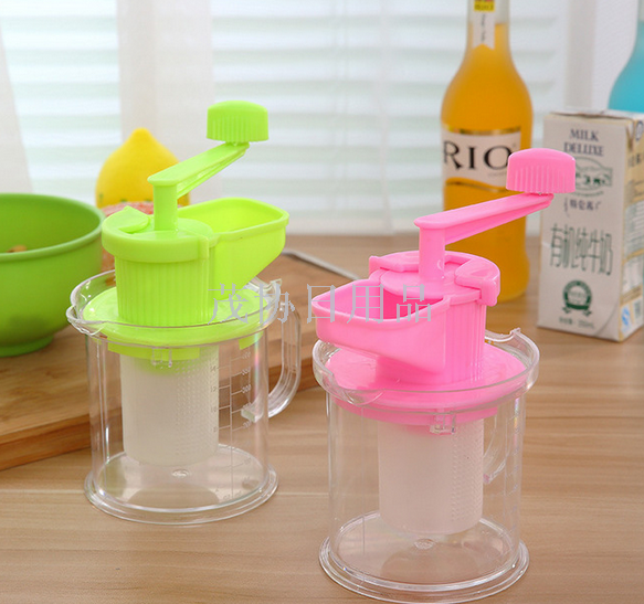Household hand operated soybean milk machine multi-purpose juicer manual mini soybean milk machine juicer kitchen gadget