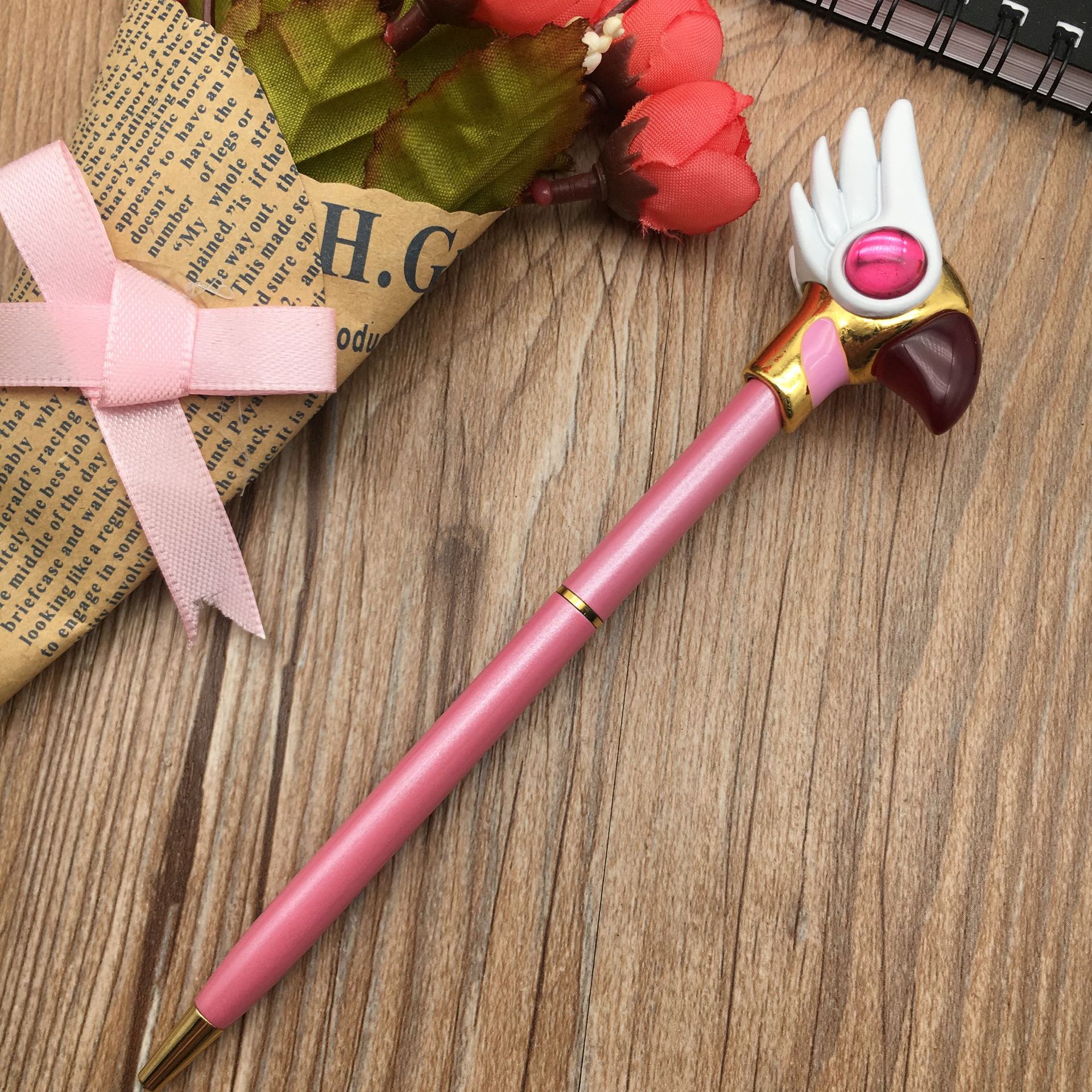 Anime fountain pen, versatile Sakuragi head pen, office stationery pen, student ballpoint pen, 2D creative pen Specification image