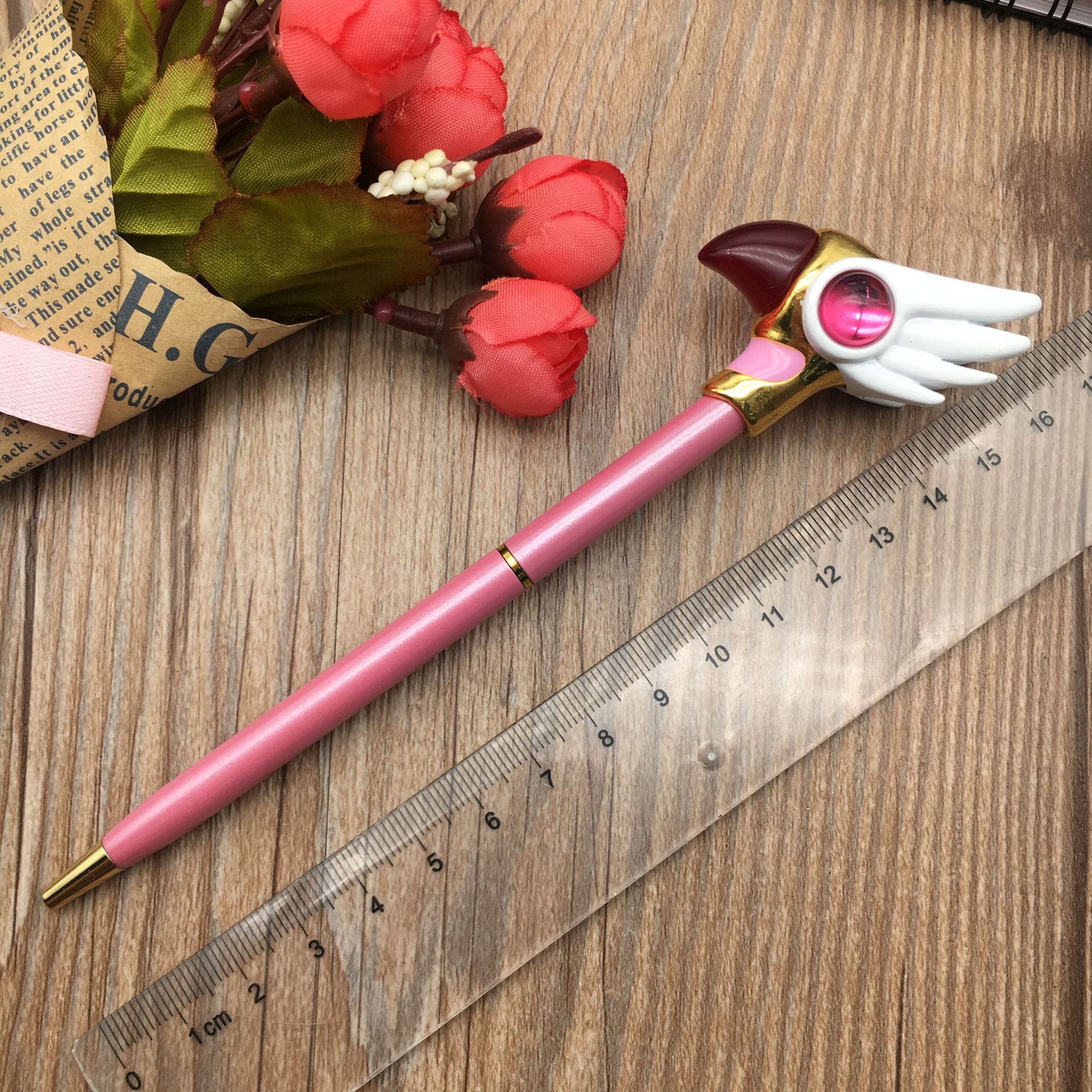 Anime fountain pen, versatile Sakuragi head pen, office stationery pen, student ballpoint pen, 2D creative pen Application Scenario