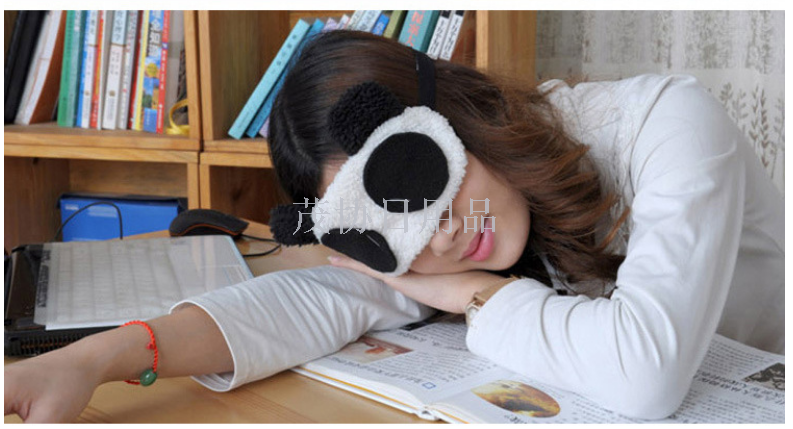 Cute Panda eye patch/plush panda sleep patch