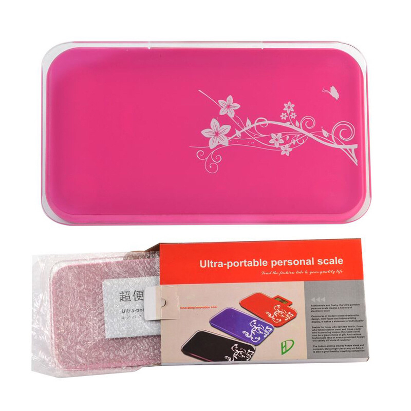厂家电子秤电池人体秤迷你体重秤迷你称 便携抽拉秤 定做印LO产品图