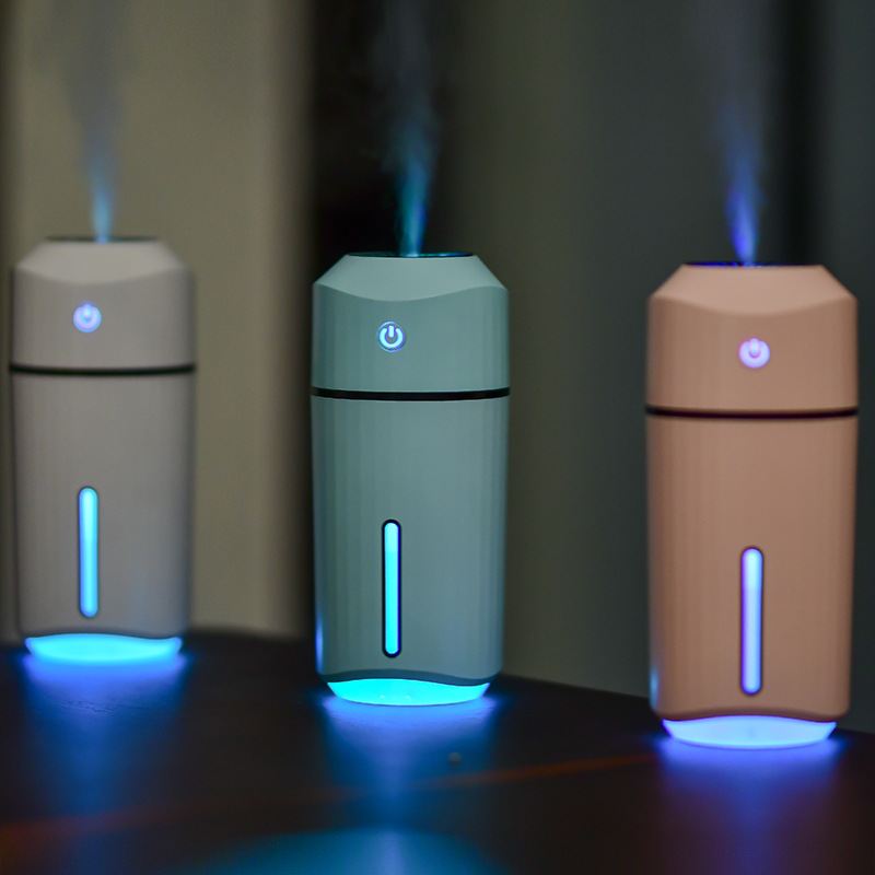 New Lecai humidifier, car with ambient light, humidification, USB humidification, simple home desktop Lecai humidifier