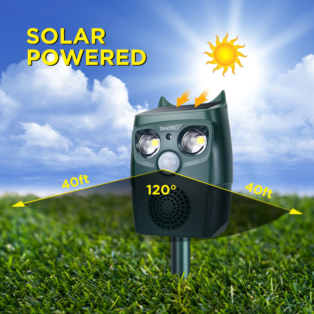 Amazon hot style high-end solar powered ultrasonic animal drive mouse drive dog drive