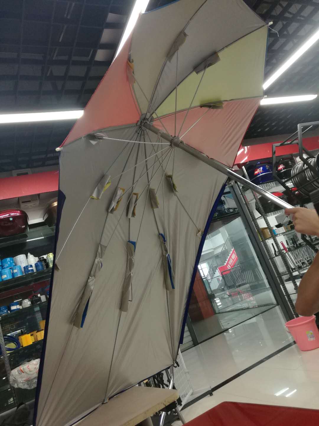 Motorcycle Battery Car Sun Umbrella Canopy 1 details Picture