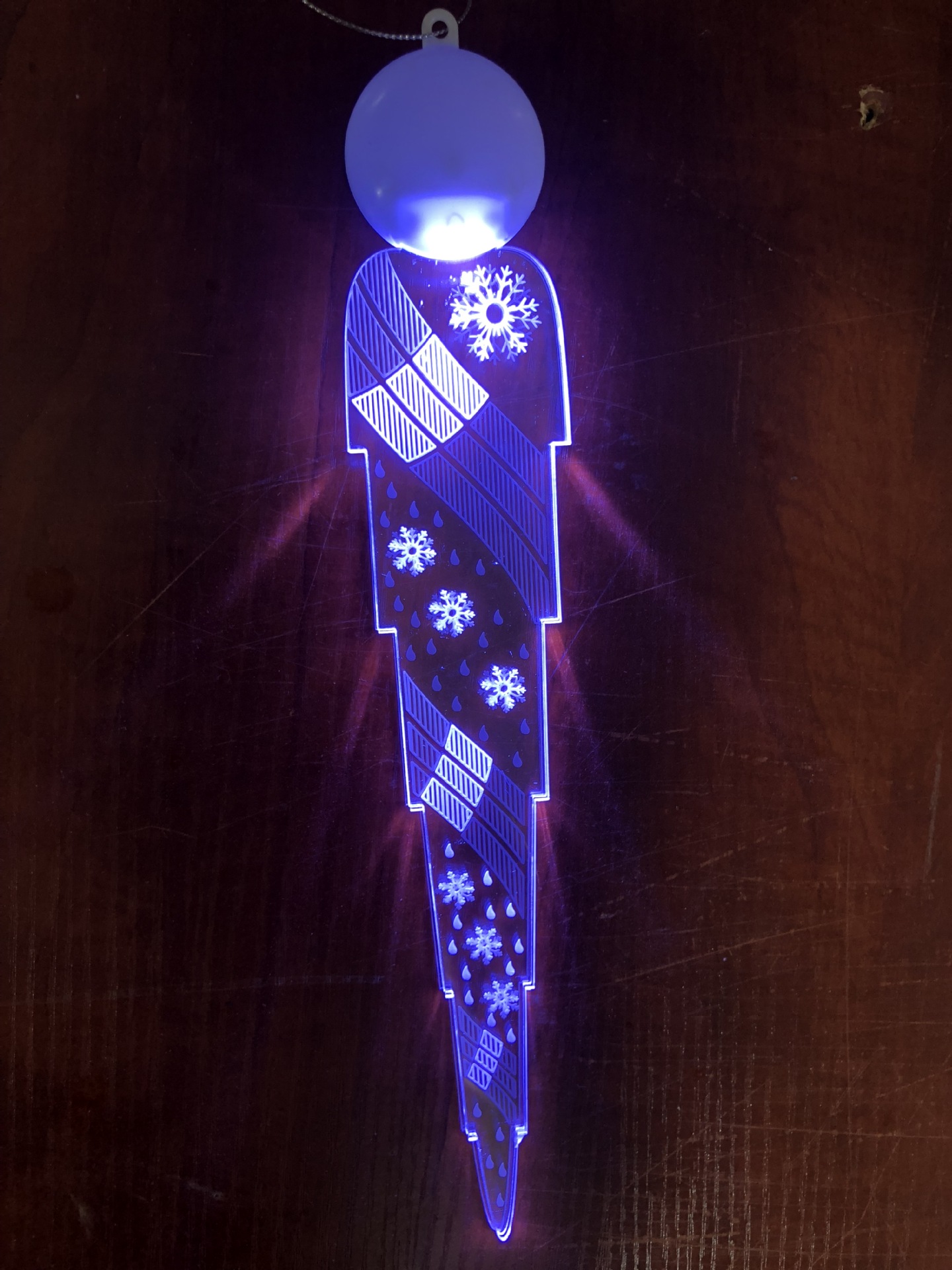 Christmas holiday luminescence acrylic ice flake pendant decorations gift crafts