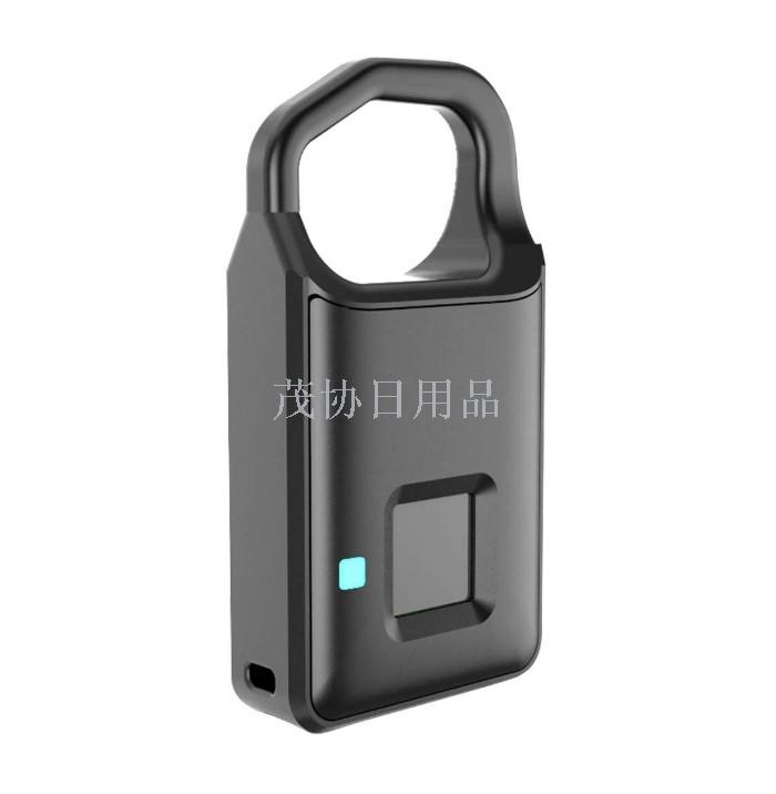 Portable fingerprint lock, smart luggage, business cabinet, student dormitory, gym, fingerprint padlock, small lock head Specification image