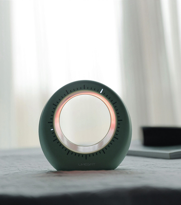 Creative One-line time Moon light LED clock light USB charging alarm clock light Nordic timing sleep with small night light