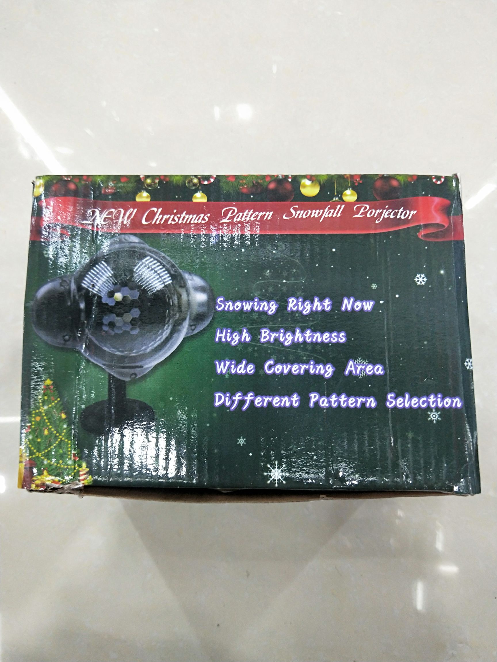 迷你防水草坪LED下雪灯白光彩光圣诞雪花灯户外投影下雪草坪灯产品图