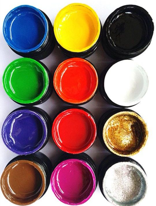 Nail art painting glue, Jia Yi World Painting Glue 12 Basic Color Painting glue