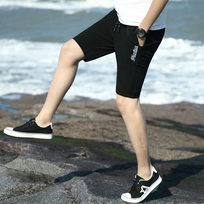 Factory direct sales of shorts, men's casual pants, capri pants, overweight and plus-size outdoor sports pants, loose beach pants details Picture