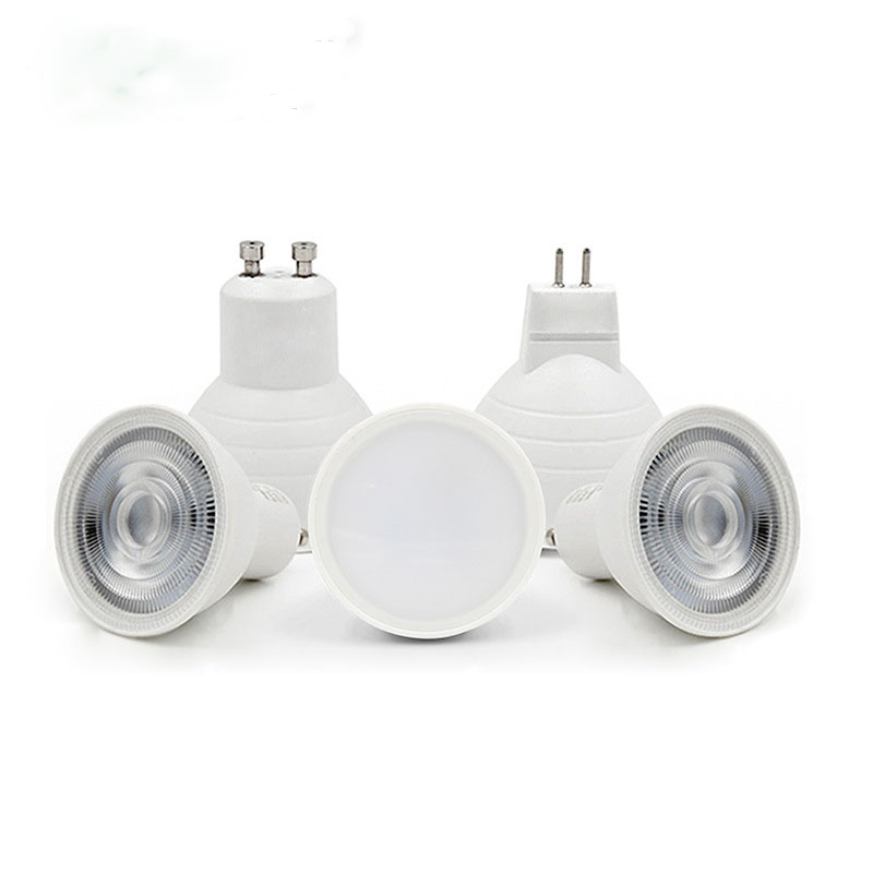 Cross-border supply of 5W/6W lamp cups SMD/COB/LED small spotlights plastic bag aluminum MR16/GU10 energy-saving bulbs