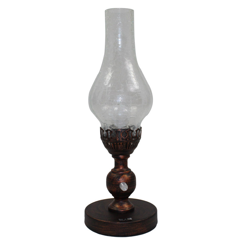 European-style pastoral retro lamp kerosine lamp nostalgic bedroom bedside lamp creative art decorative lamp