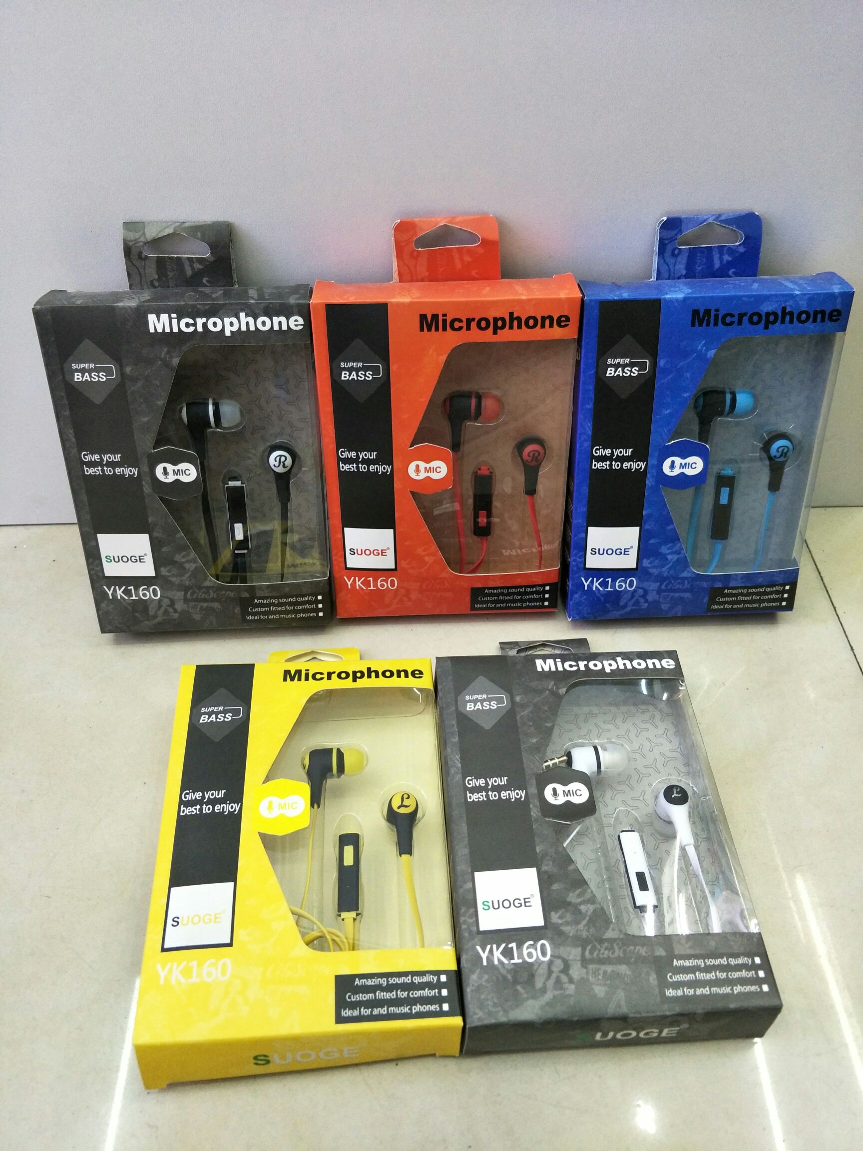 SUOGE Brand Earphone SG-K160 in-ear earphone music earphone earphone earphone