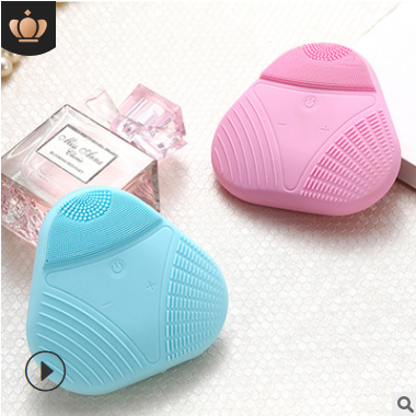 Acoustic wave electric cleanser cleaning massage multi - selling hot style silica gel cleanser factory