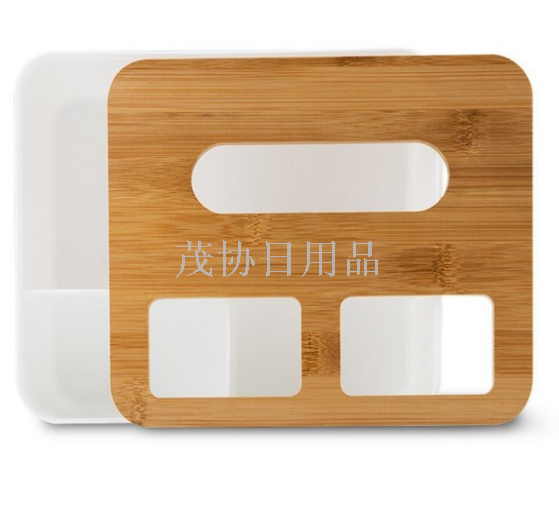 Creative hotel bamboo and wood paper boxes multifunctional miscellaneous car tissue boxes stylish simple toilet paper towels