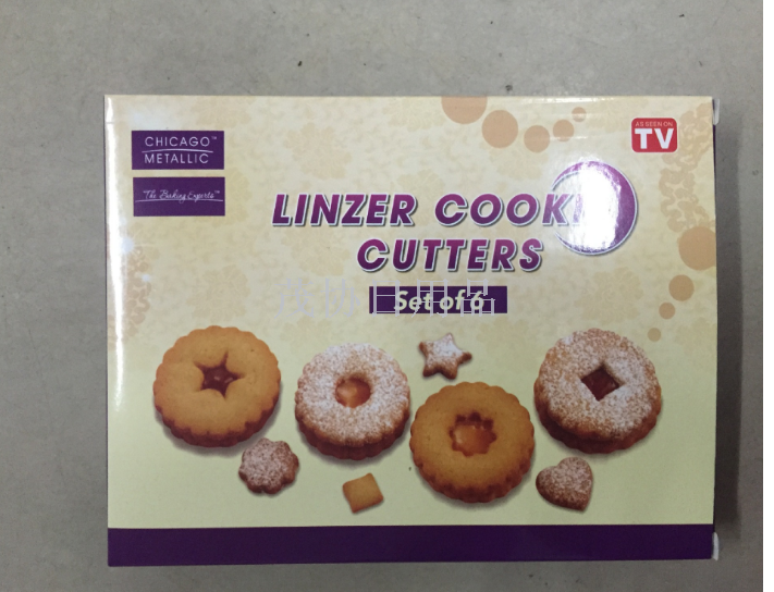 Wholesale TV product eco-plastic 6 piece set of biscuit mold TV shopping cake baking eco-model