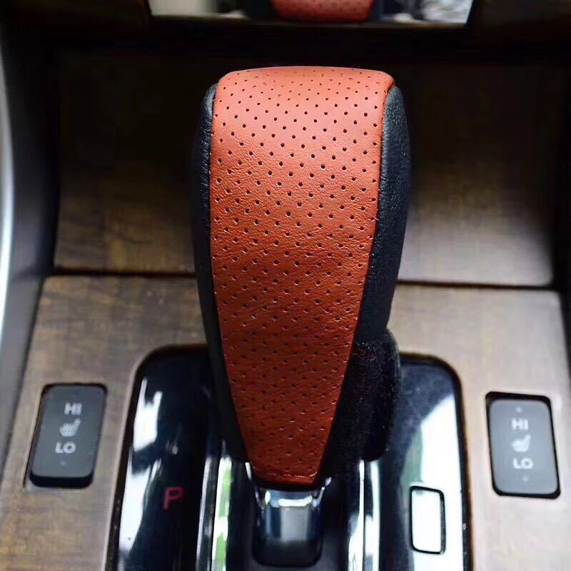 厂家直销汽车真皮排挡套 牛皮档位套真皮换挡把套 四季通用排挡套细节图