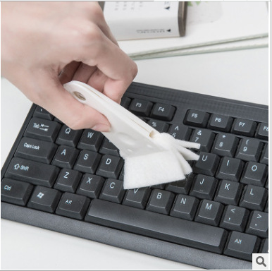 Creative household fan cleaning brush, multi-functional keyboard gap cleaning brush, dust removal brush, plastic soft bristle brush 12 Specification image