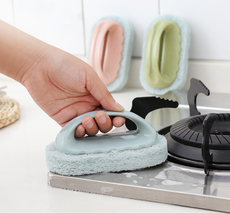 Powerful decontamination bath brush Magic Sponge tile brush Kitchen supplies pot cleaning brush Sponge wipe