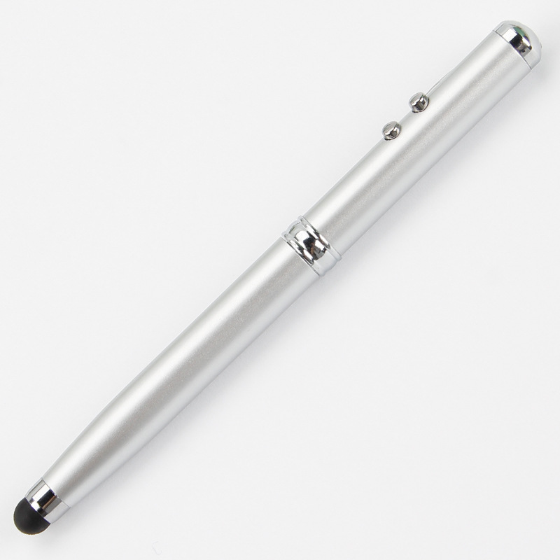 Wholesale multi-functional teaching whip pens, metal capacitive pens, creative ballpoint pens, customized business office, conference and sales office pens Specification image