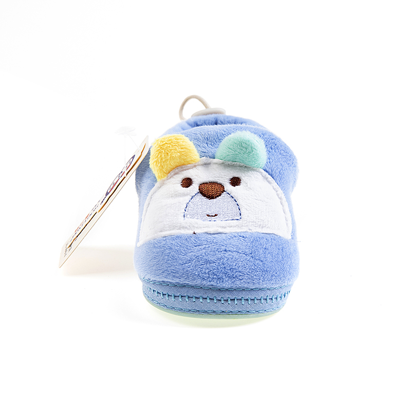 Suede ears and cotton bear slippers in three colors to keep warm