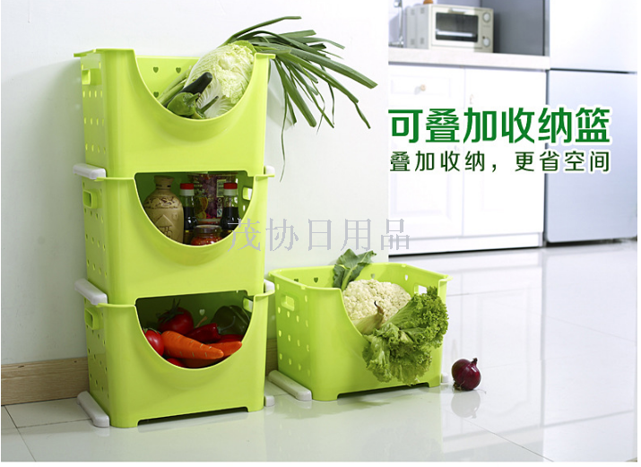 Fruit and vegetable basket Multi-layer vegetable and fruit rack Fruit and vegetable basket basket basket TV shopping