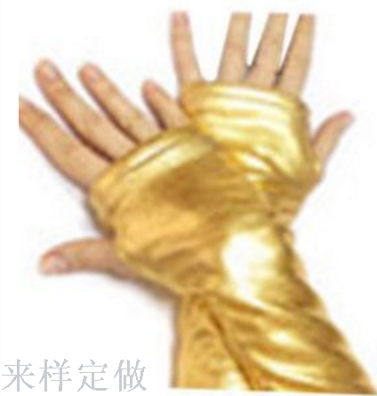 万圣节圣诞节 金银布亮布手套 Cosplay化妆舞会表演道具产品图