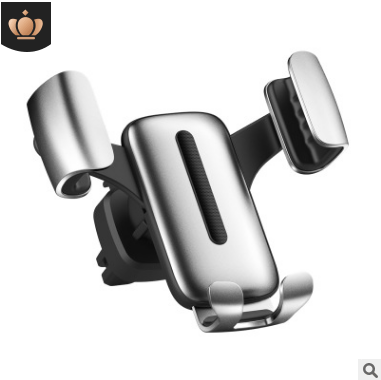 岸木新品金属汽车支架重力车载支架通用风出口导航仪车载手机支架产品图