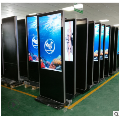 This lion 42/50/55/65 inch vertical advertising machine floor type web player outdoor HD display screen details Picture
