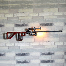 loft创意个性复古餐厅吧台铁艺工业风狙击步枪管灯