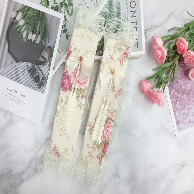 Lace Cloth Dust-Proof Anti-Fouling Anti-Static Anti-Collision Refrigerator Door Cover Car Seat Belt Shoulder Cover Specification drawing