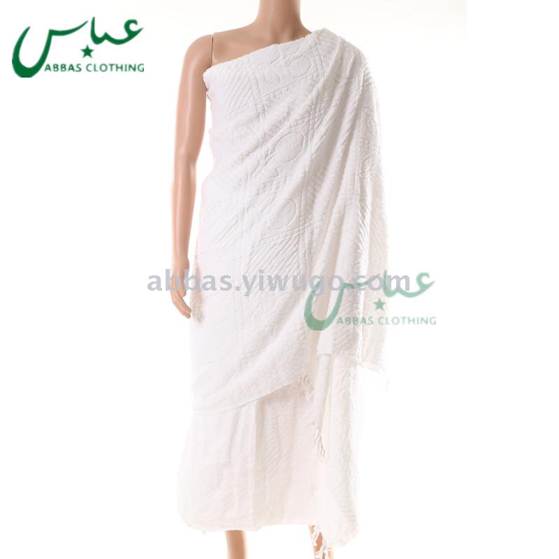 Spot 1200 grams 600 grams pure white Muslim worship towel ring clothes thumbnail